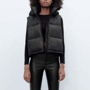 ZARA WATER REPELLENT PUFFER VEST